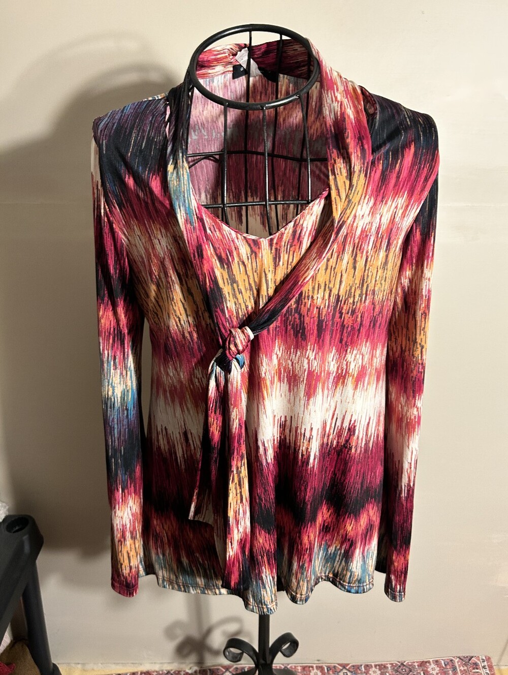 size medium womens shirt top maroon graphic pink casual dress blouse